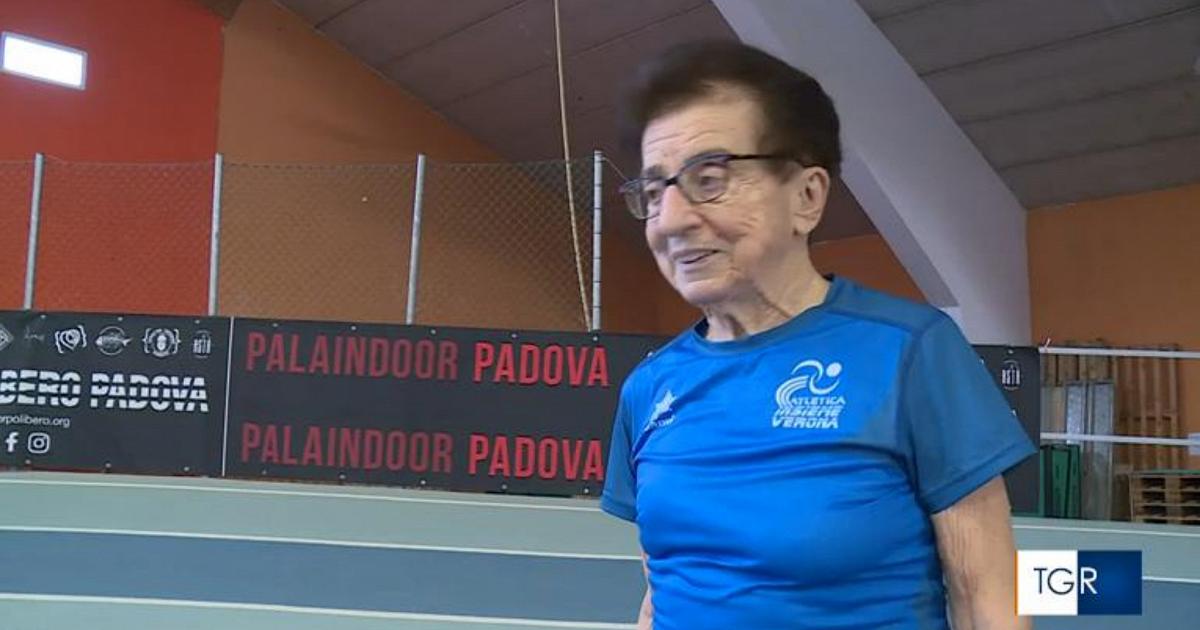 Emma Mazzenga, 90 anni, primatista del mondo: "Durante il covid correvo di nascosto"