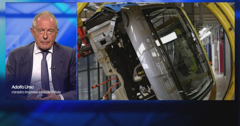 Ministro Urso a RaiNews: "Discesa dazi al 15%, boccata d'ossigeno per industria automotive europea"