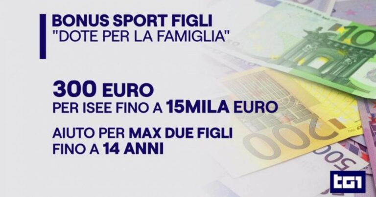 Sport per i figli, social card, psicologo, auto elettriche: ecco i bonus famiglia di settembre