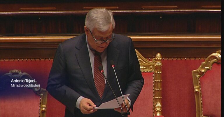 Question Time al Senato, Tajani: "Riconoscere lo Stato palestinese adesso è inutile"